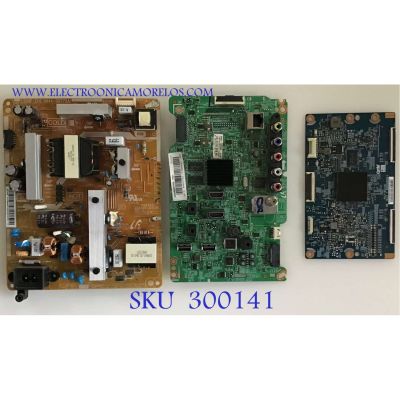 KIT DE TARJETAS PARA TV SAMSUNG / MAIN BN94-07727C / BN41-02245A / FUENTE BN44-00772A / L50HF_EHS / T-CON 5550T26C03 / T500HVN09.1 / PANEL DH500CGA-B1 / MODELO UN50H6203AFXZA AH01